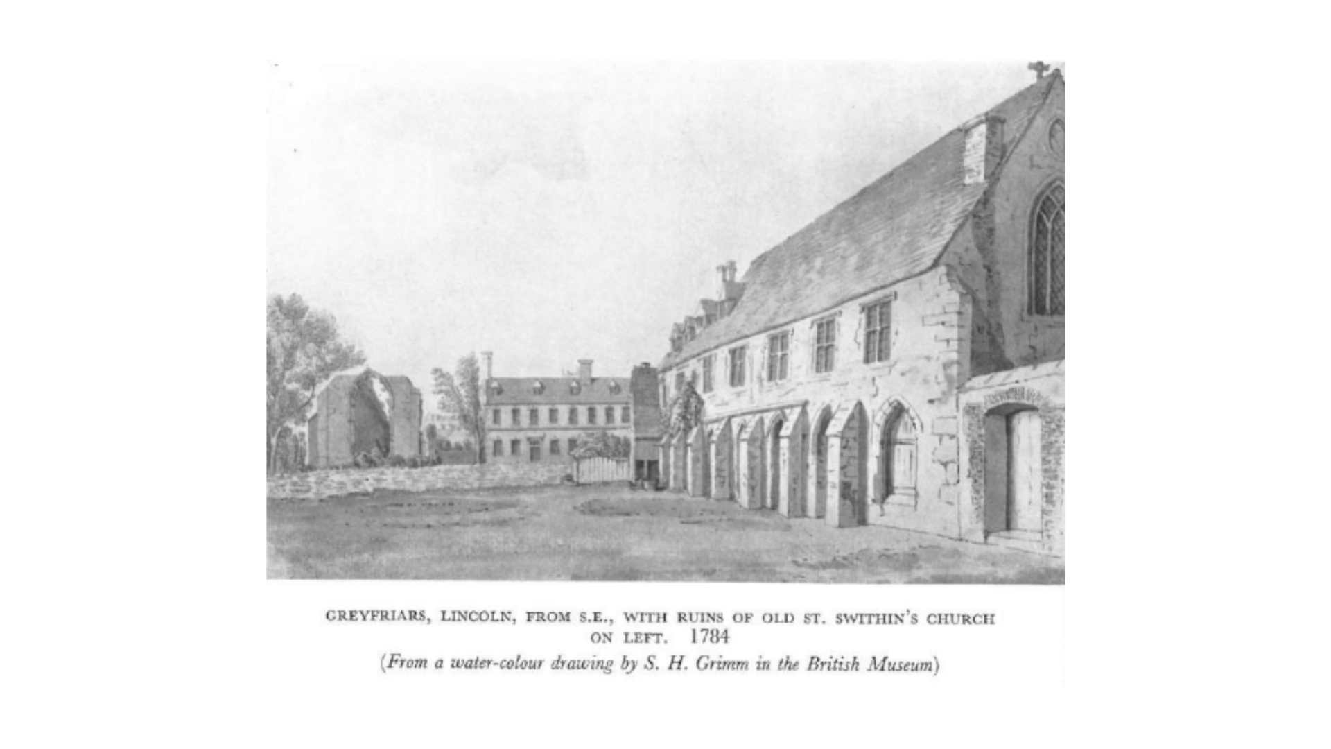 Greyfriars Lincoln 1784 Greyfriars Lincoln 1784